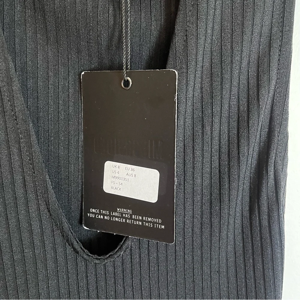 Missguided Jumpsuit Black Size 4 NWOT 004